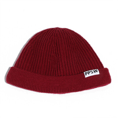 

Hat women fallwinter Korean version of Joker wool hat students warm knit hat Japanese simple ear muff hat mens tide