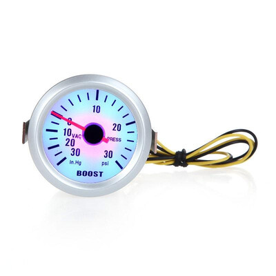 

Turbo Boost Vacuum Press Gauge Meter for Auto Car 2" 52mm 030inHg 030PSI Blue LED Light