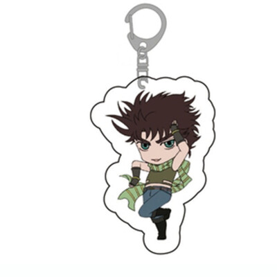 

CAR-TOBBY Anime Jojos Bizarre Adventure Keychain Cartoon Figure Acrylic Keychain