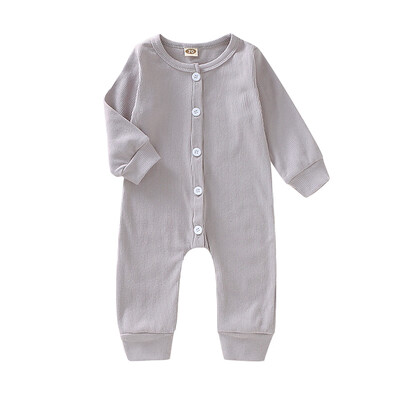 

Autumn Bodysuit Baby Boy Girl Solid Print Romper Infant Long Sleeve Children Bodysuit Outfits
