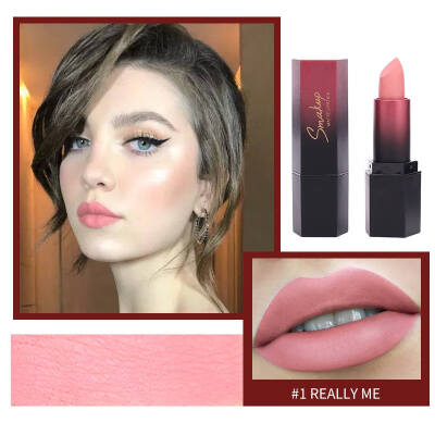 

Hot Sales Waterproof Matte Velvet Glossy Lip Gloss Lipstick Lip Balm Sexy Red Lip Tint 10 Colors Women Fashion Makeup Gift 2019