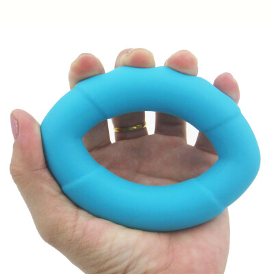 

Tailored Olive Shape Finger Hand Grip Muscle Power Training Rubber Ring Exerciser Toy BU