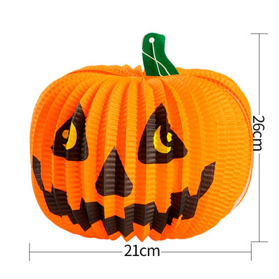 

Halloween Hanging Pumpkin Paper Lantern Pendant Ornaments Haunted House Scene Layout Props Holiday Party Decoration Accessories
