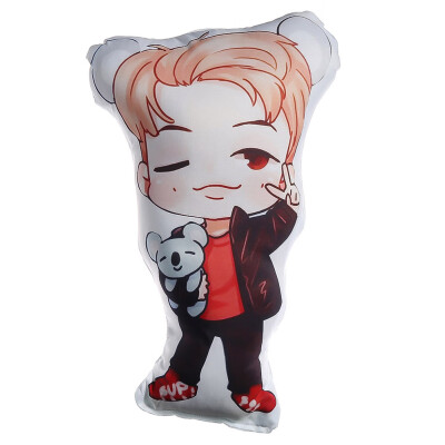 

KPOP BTS Bangtan Boys Cartoon Humanoid Cushion Doll Pillow Q Version Character Image Cute Pillow Hot Gift for Fans