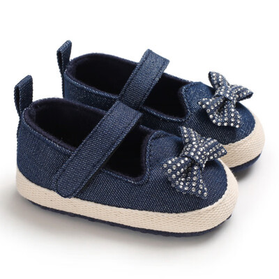 

Spring Baby Girl Shoes Breathable Anti-Slip Shoes With Bowknot Casual Walking Shoe Toddler Soft Soled First Walkers