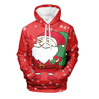 

Toponeto Mens Casual Christmas 3D Print Long Sleeve Hooded Sweater Jacket Coat