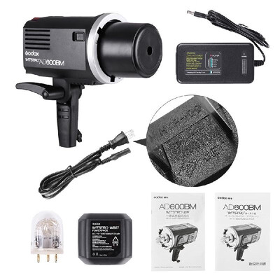 

Godox WITSTRO AD600BM 600WS GN87 HSS 18000s Outdoor Flash Strobe 24G Wireless X System with 8700mAh Li-ion Battery