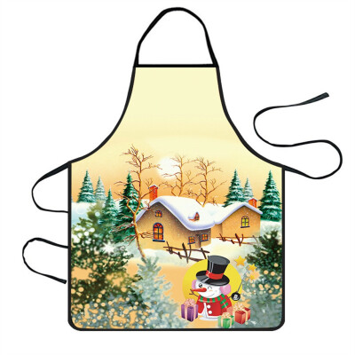 

Toponeto Christmas Decoration Waterproof Apron Kitchen Aprons Dinner Party Apron