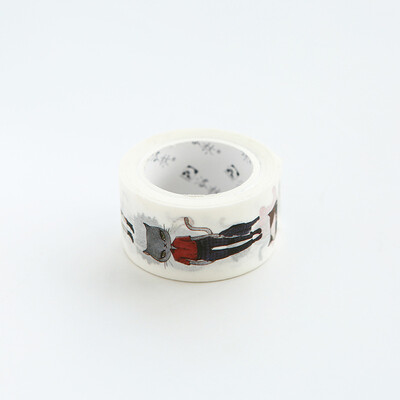 

Original Cartoon Cute Cat Series Japanese Paper Tape Stickers DIY Party Home Decorative Materials