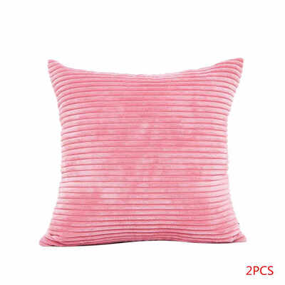

Solid Corduroy Car Pillow Case Quadrate Pillowslip Cushion Cover Throw Pillowcase Car Sofa Bed Drawing Living Room Decor