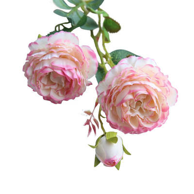 

1 PCS Western Roses European Peony Artificial Flower Beautiful Rose Peony Small Bouquet Flowers Home Spring Party F