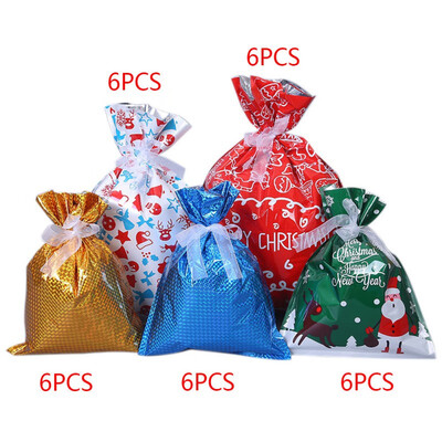 

30pcs Candy Gift Bags with Handle Wine Packaging Bags party Drawstring Storage Bags Favors Bags New Year Gift Blessing