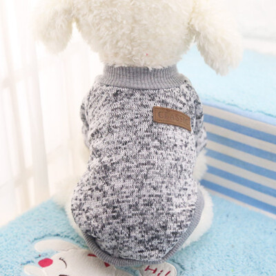 

Classic Warm Dog Clothes Puppy Outfit Pet Cat Jacket Coat Winter Soft Sweater Clothing For Small Dogs Chihuahua -2XL