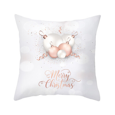 

18x18" Snowflake Cushion Cover Christmas Sofa Cushion Cover Home Decoration