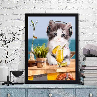 

Toponeto Embroidery Paintings Rhinestone Pasted DIY Diamond Painting Cross Stitch