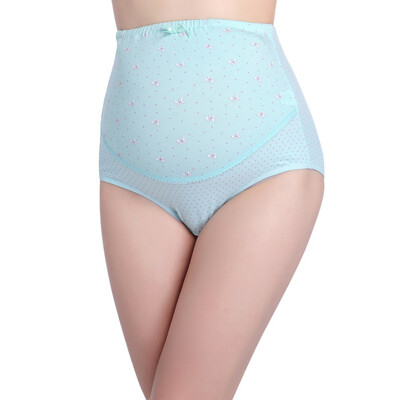 

Pregnant Women Maternity Breathable Panties Dots Print Adjustable Briefs For Pregnancy Underwear Lingerie High Quality