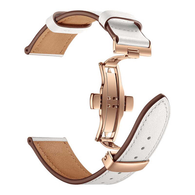 

〖Follure〗Butterfly buckle Leather Wrist Watch Strap Band For IWatch 4 Apple Watch 44mm