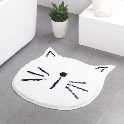 

Gobestart Cartoon Animal Floor Mats Gateway Bathroom Door Water Absorbent Anti-slip Mat