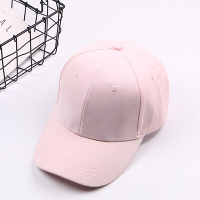 

2019 hot new Korean Candy-colored baseball cap solid color Cap outdoor sports lovers light plate hat