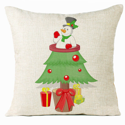 

Siaonvr Xmas Christmas Tree Sofa Bed Home Decoration Festival Pillow Case Cushion Cover