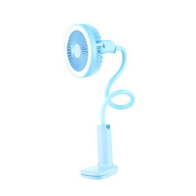 

Mini Portable 360 Degrees Adjustable Neck Clip Fan USB Rechargeable 1500mAh for Desk Office Baby Stroller