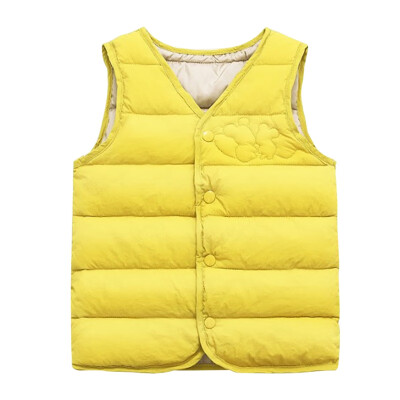 

Kids Vest Children Solid Print Jacket Winter Baby Boys Girls Warm Outerwear Coats Children Outfits