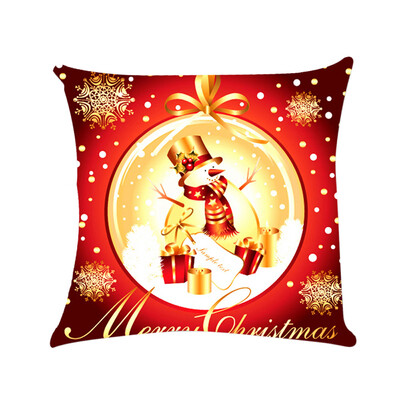 

〖Follure〗Happy Christmas Pillow Cases Sofa Cushion Cover Home Decor Pillow Case