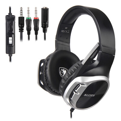 

SADES R17 Stereo Gaming Headset Over-Ear Wired Headphones Earphones for Laptop Mac PC PS4 Xbox One Nintendo Switch with Microphone