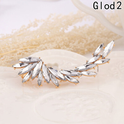 

Women Ladies Causal Crystal Diamond Clip Ear Cuff Stud Women Punk Wrap Cartilage Earring Jewelry Gifts