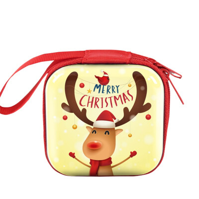 

Creative Design 2020 Christmas Kid Gift Santa Claus Coin Purse For Candy Children Pocket Small Money Wallet Pouch Zip Coin Bag