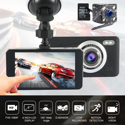 

Willstar Dash Cam for Cars Front&Rear Dual Cameras FHD 1080P 4 Inches Display Driving Recorder Loop Recording