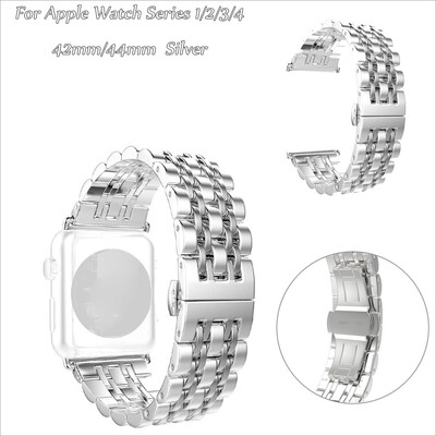 

〖Follure〗Replacement Stainless Steel Strap Wrist Band For Apple Watch 1234 42mm44mm
