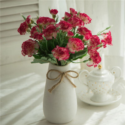 

1pc 10 Heads Fresh Artificial Flower Carnation Silk Flower Fake Plant For Mothers Day Home Wedding Party Decoration Accessories