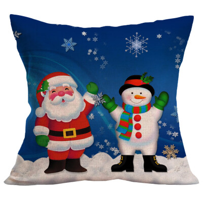 

Tailored Merry Christmas Cushion Cover Square Pillow Case Home Decor