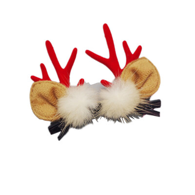 

Sweet Baby girls Christmas elk hairband headpieces Red Cute Hairpin hair head hoop hair accessories Tiara for children Kids 1pcs