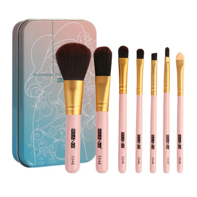 

Hot 7PCS Makeup Foundation Eyebrow Eyeliner Blush Cosmetic Concealer Brushes pincel maquiagem makeup brushes
