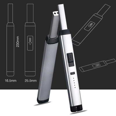

USB Rechargeable Electronic Hit Fire Machine Windproof Flameless Pulsed Arc Metal Smoking Cigarette Lighters with Power display in