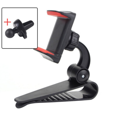 

Universal Car Phone Holder Stable Firm Sun Visor Shield Air Vent Clip Phone Bracket Practical Phone Accessories