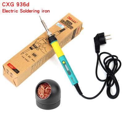 

Upgrade 100W CXG 936d lcd temperature Adjustable electric soldering iron Internal heating Soldering StationCleaning Steel