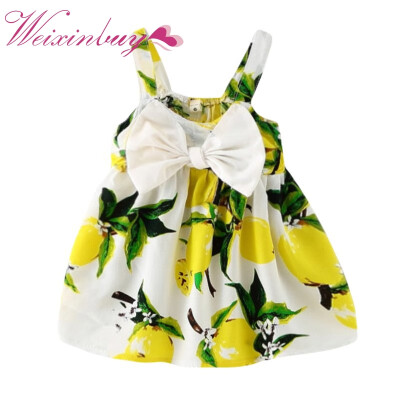 

Baby Girls Summer Dress Infant Bow Sleeveless Toddler Girls Birthday Party Dresses Infantil Vestido