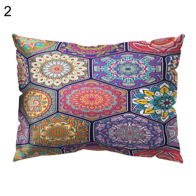 

Mandala Plaid Triangle Pillow Case Cushion Cover Sofa Bed Car Cafe Office Decor