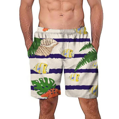 

Gobestart Fashion Mens Big Size Beach Fit 3D Sport Quick Dry Casual Shorts Pants Swimwear