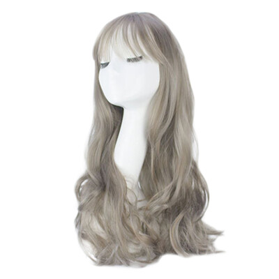 

Gobestart Multi-color Optional Long Loose Wavy Syntheic Wig Curly Full Natural Hair Wigs