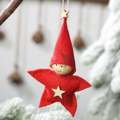 

Christmas Drop Ornaments Plush Doll Christmas Pendant Decorative Hanging Ornaments Seasonal Home Party Decorations