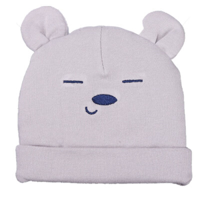 

Baby Hat Knit Cotton Cartoon Bear Print Baby Caps For Boys Girls Spring Autumn Winter Childrens Hats Child Beanie