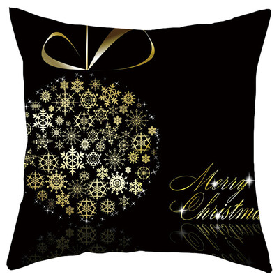 

Tailored Merry Christmas Short Plush Pillowcase Sofa Pad Set Home Decoration 18x18 Inch