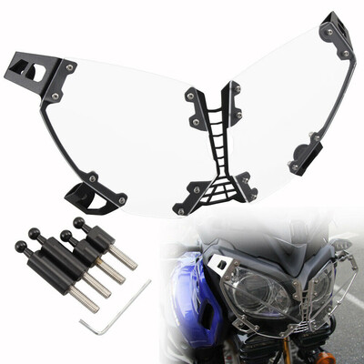 

Motorcycle Clear Headlight Cover Protector Metal For Super Tenere XT 1200Z 10-18