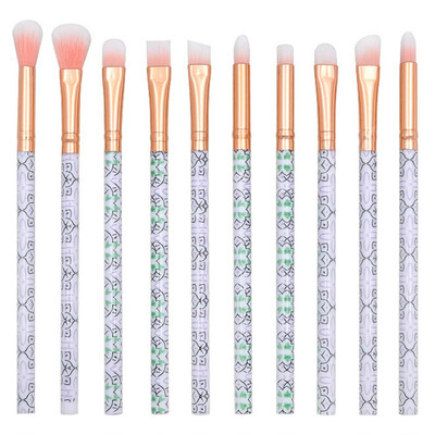 

10 Pcs Makeup Brush Set Professional Face Eye Shadow Eyeliner Foundation Blush Lip Makeup Brushes Set