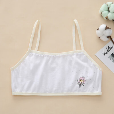 

Young Girls Training Bra Soft Cotton Underwear For Teenage Puberty Cotton Child Bra For Kids Students 8-16 Yrs