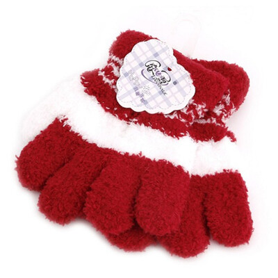 

Ashion New Kids Gloves Girl Boys Fleece Soft Full Gloves Finger Warm Winter Accessories